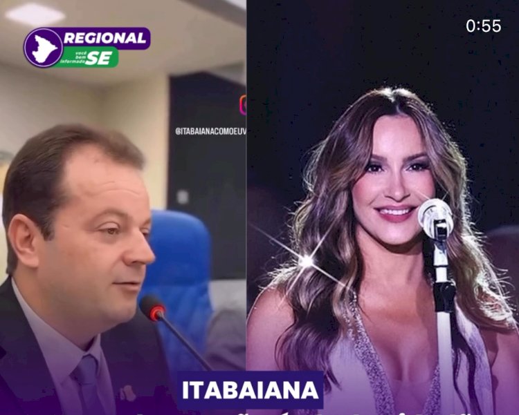 Vereador propõe título de Cidadã Itabaianense para Claudia Leitte; artista se apresentará na cidade no próximo dia 30 de agosto, na Micarana 2025